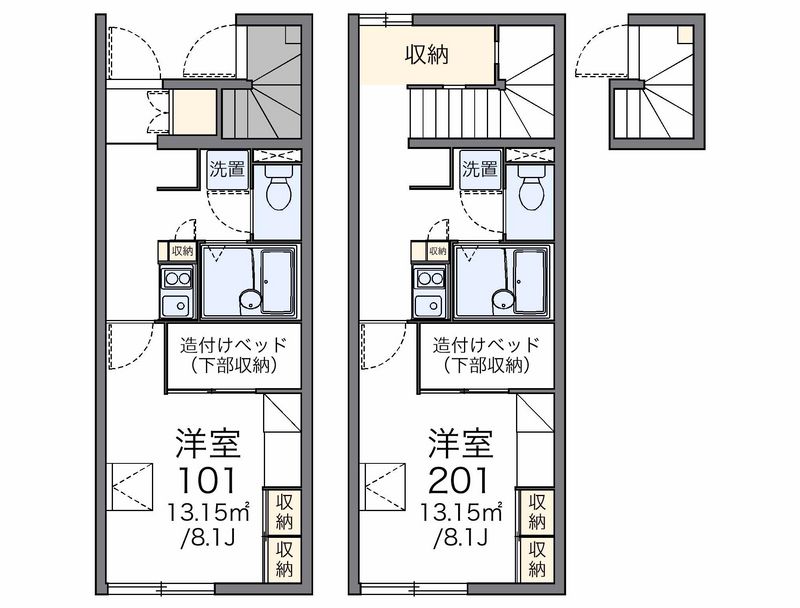 レオパレスシーダー　１ 間取図