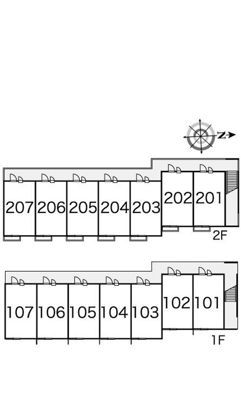 レオパレスバンビーノ 間取り配置図