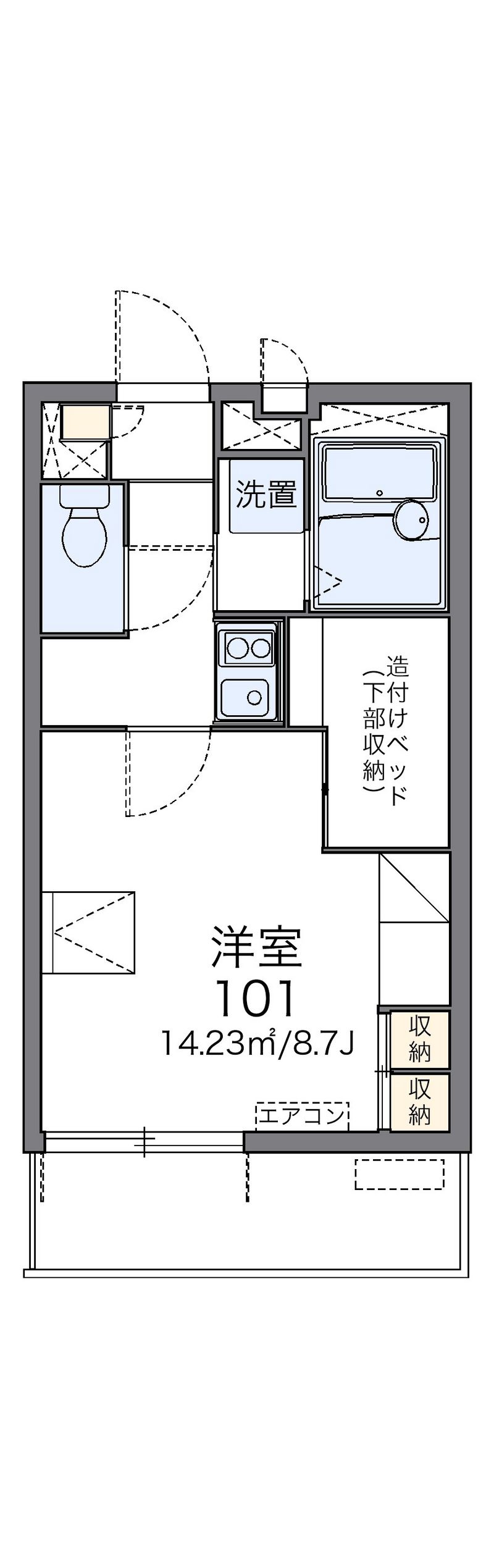 レオパレス小田 間取図