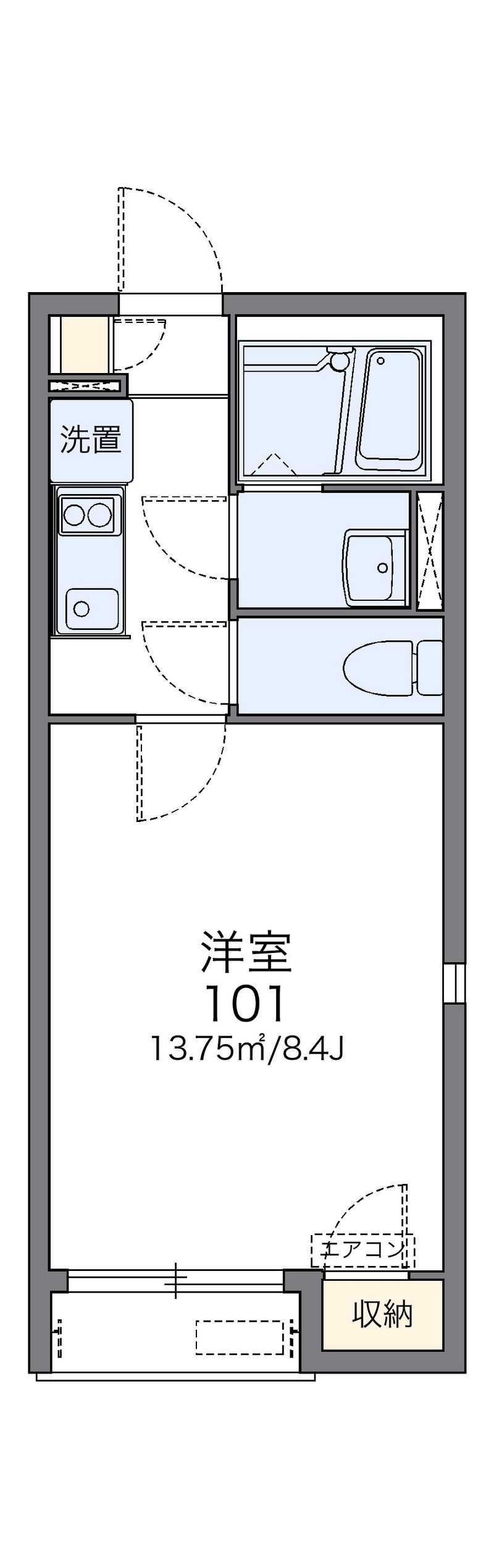 レオネクストシモイフク 間取図