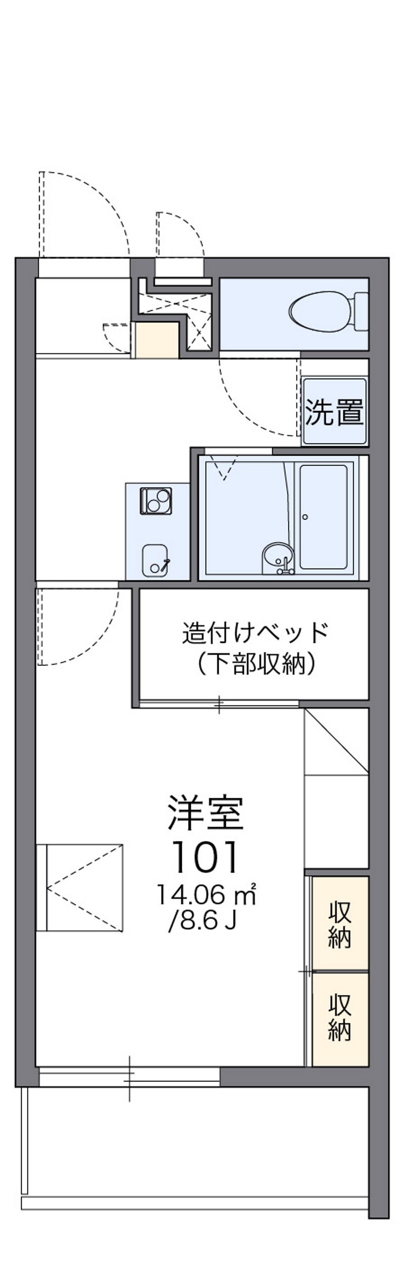 レオパレススワニエ 間取図