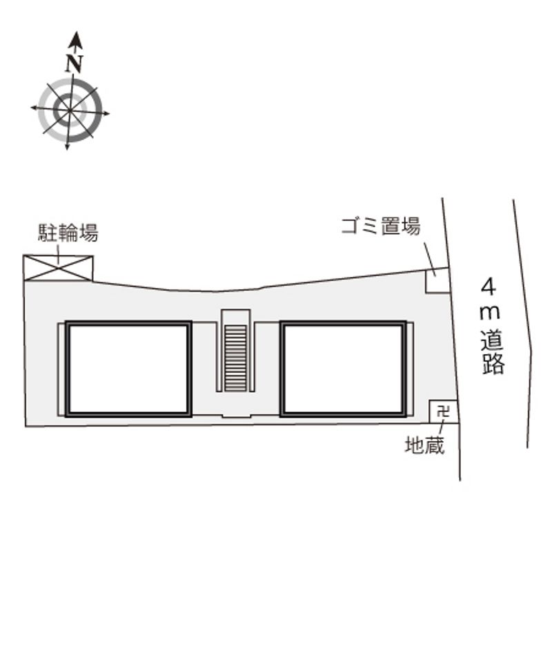 レオパレスはっぴーち 配置図