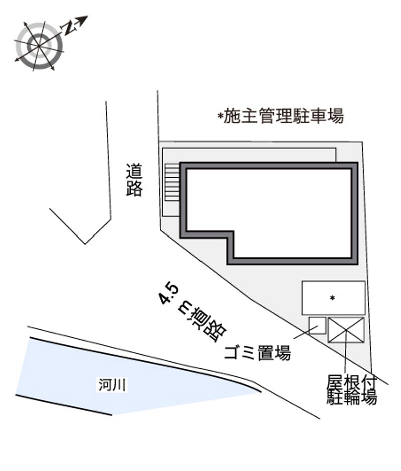 レオパレスリバーサイド咲 配置図