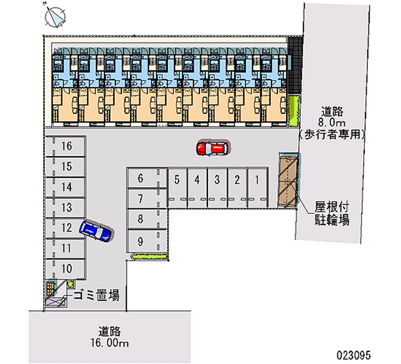 レオパレスコーポシャロームⅡ 月極駐車場