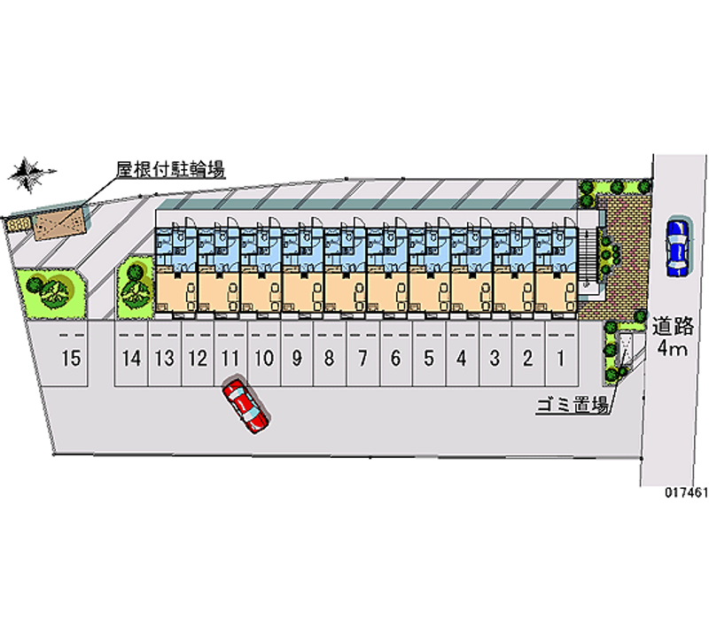 レオパレスアルエット 月極駐車場