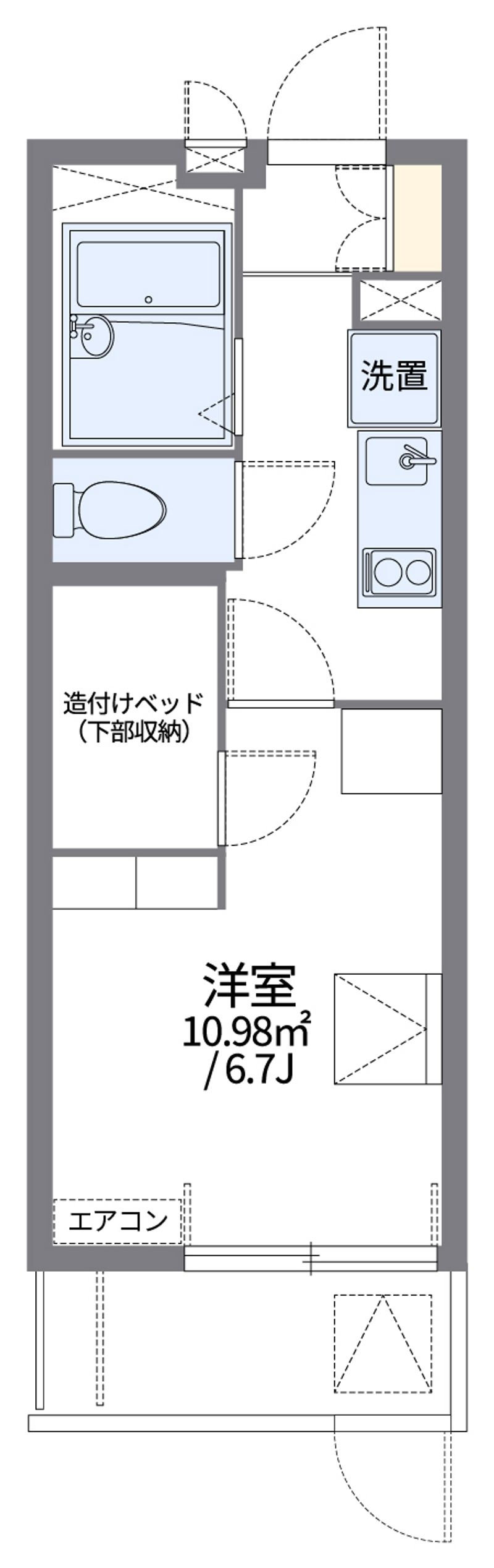 レオパレスグリーンメゾン 間取り