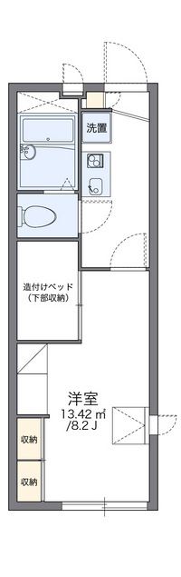 レオパレスメープル北神 間取り図