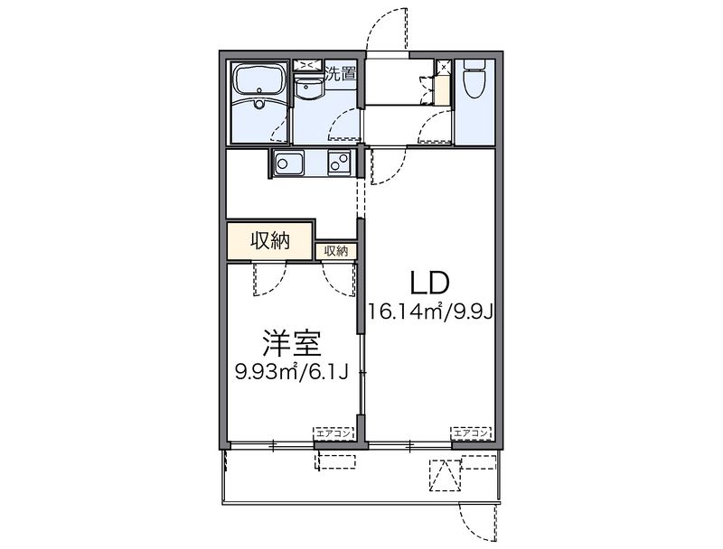 レオネクストすずらん荘 間取図