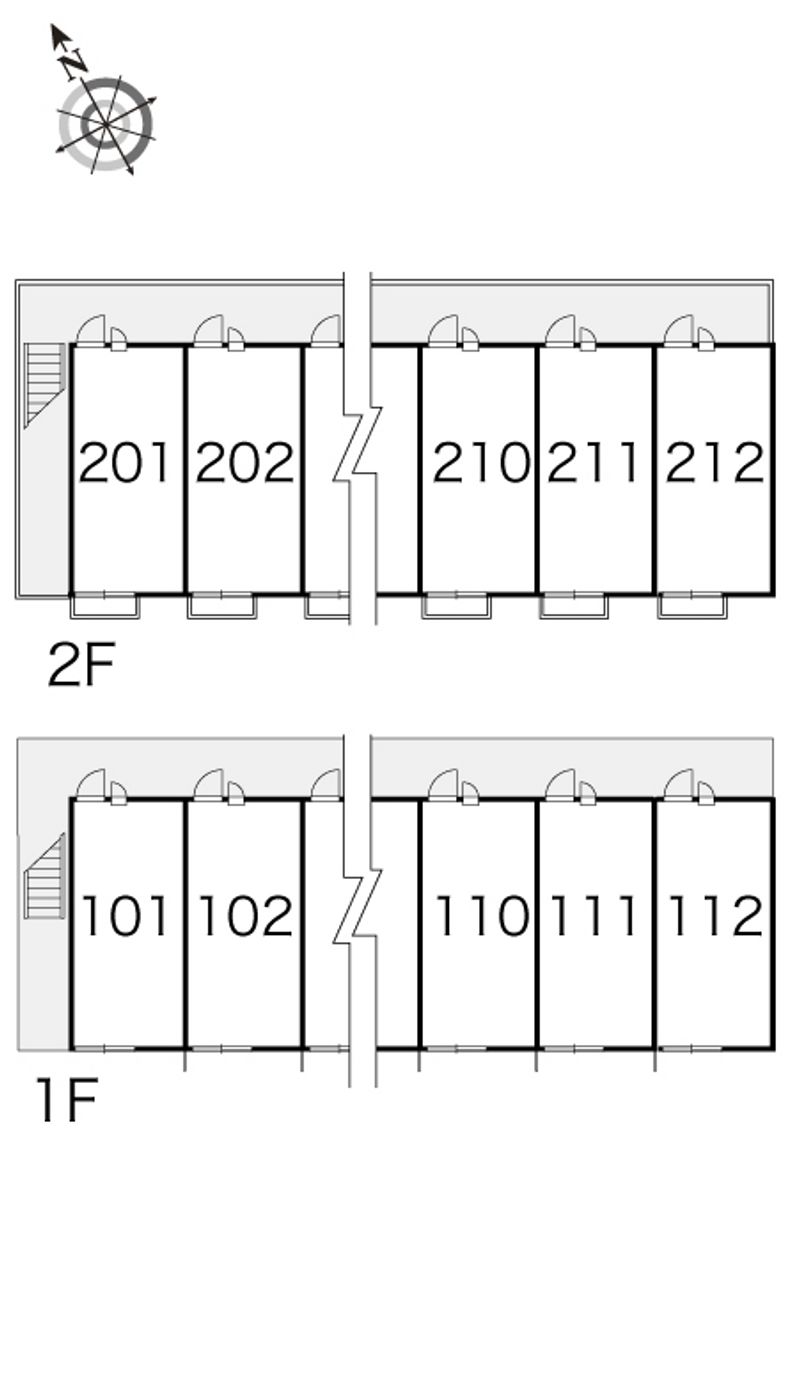 レオパレス住吉Ａ 間取配置図