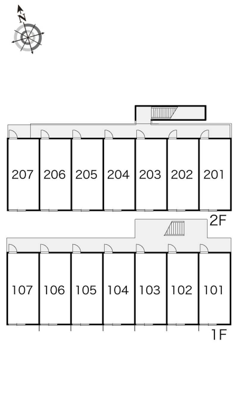 レオパレス清明 間取配置図