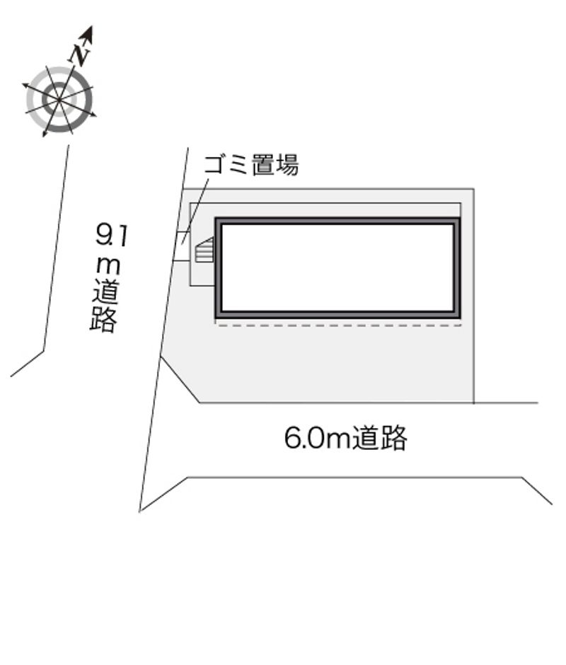 レオパレスプチ・フォレステール 配置図