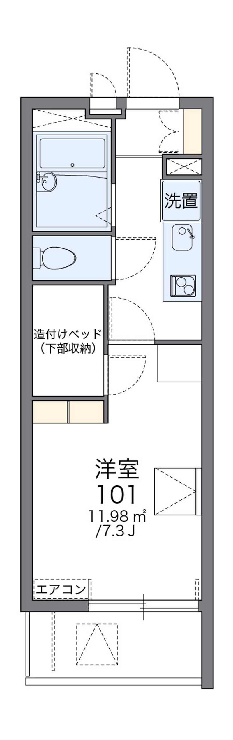 レオパレスリヴィエール　メトバ 間取図