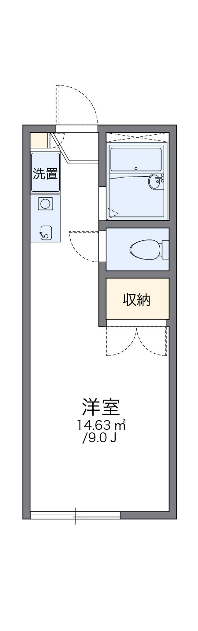 レオパレスグリーングラス 間取図
