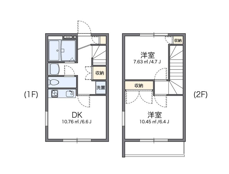 レオパレスグランディール 間取図