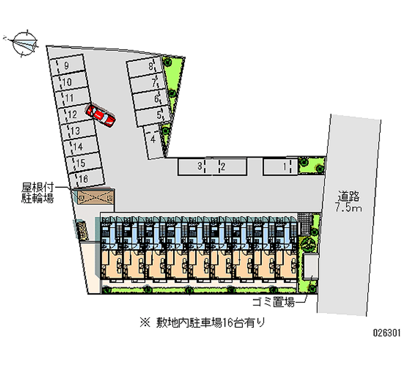 26301 Monthly parking lot