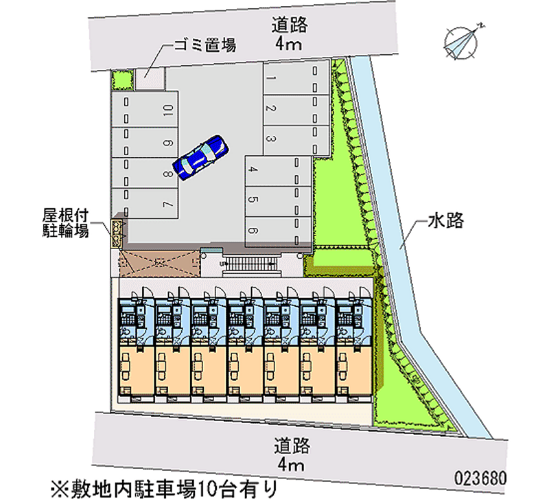 レオパレスカメリア 月極駐車場