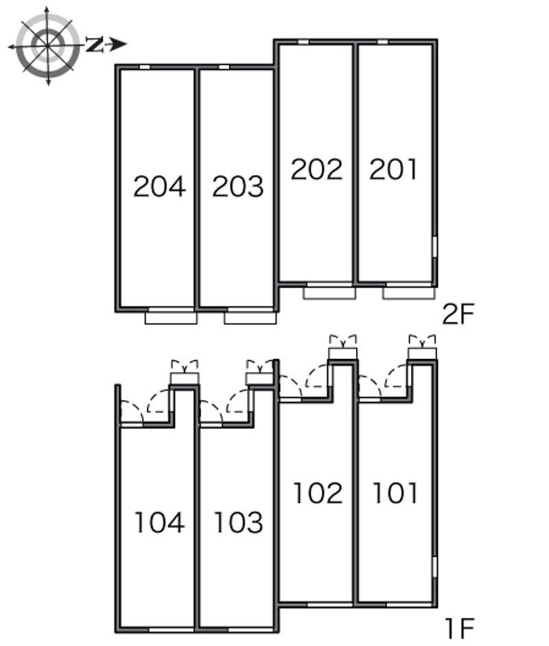 レオネクストはなみずき 間取配置図