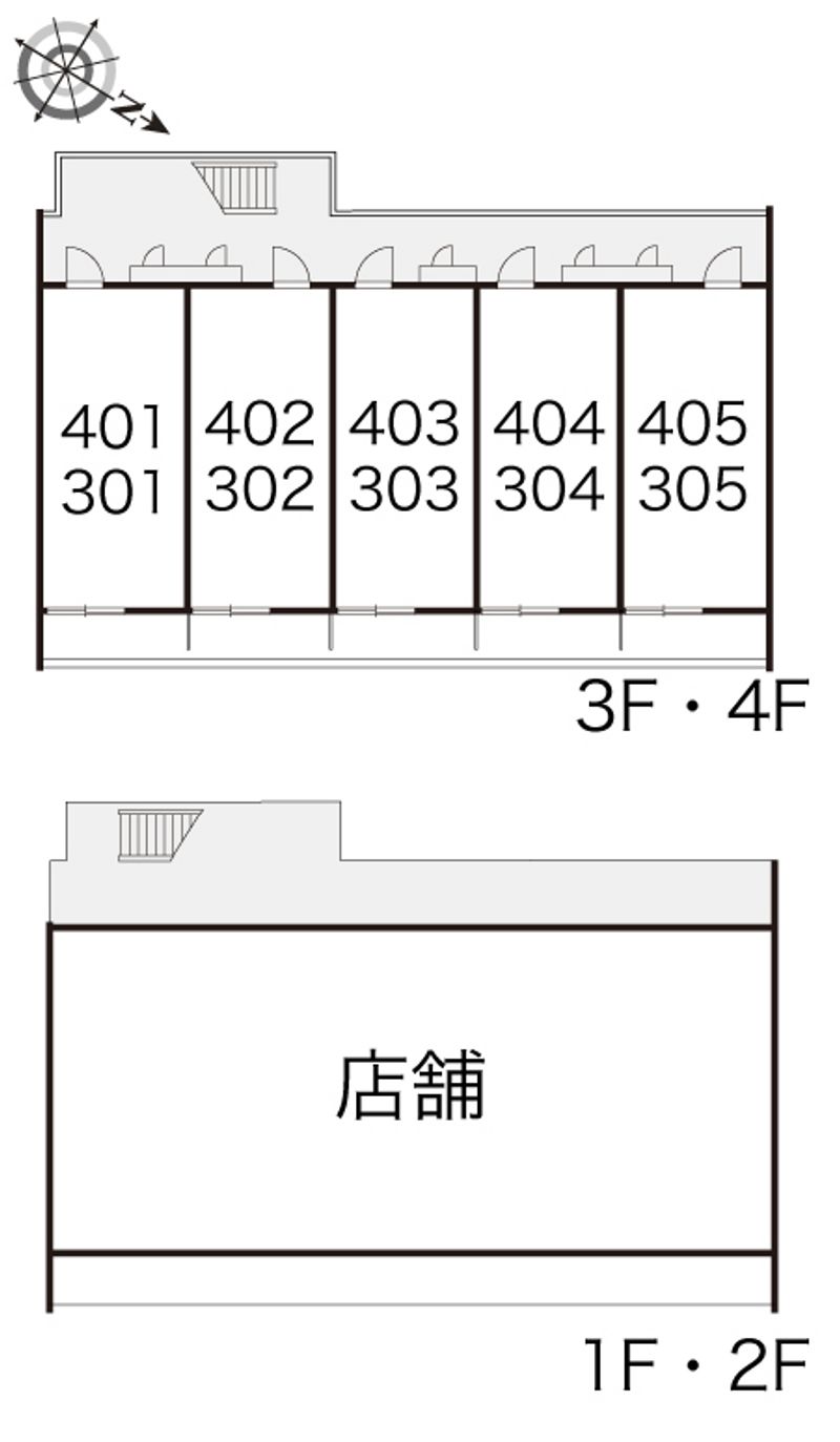 レオパレスサザンシティなは 間取り配置図