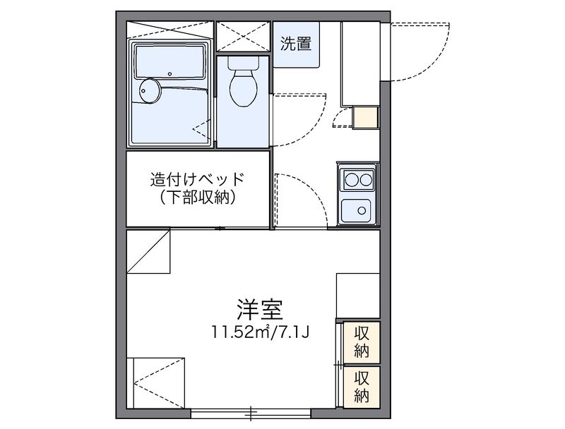 レオパレスエレガンテ 間取図