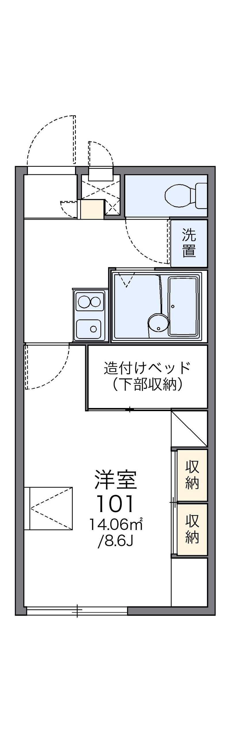 レオパレスＮＥＷ　ＨＯＰＥ 間取図