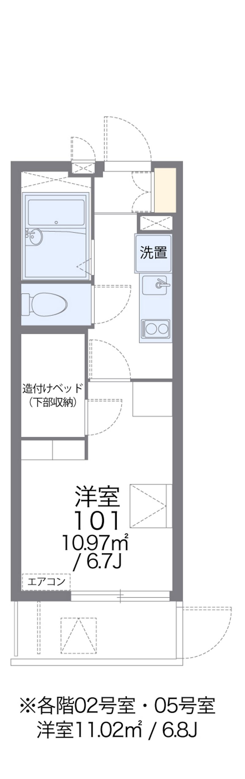 レオパレス椎の実４ 間取図