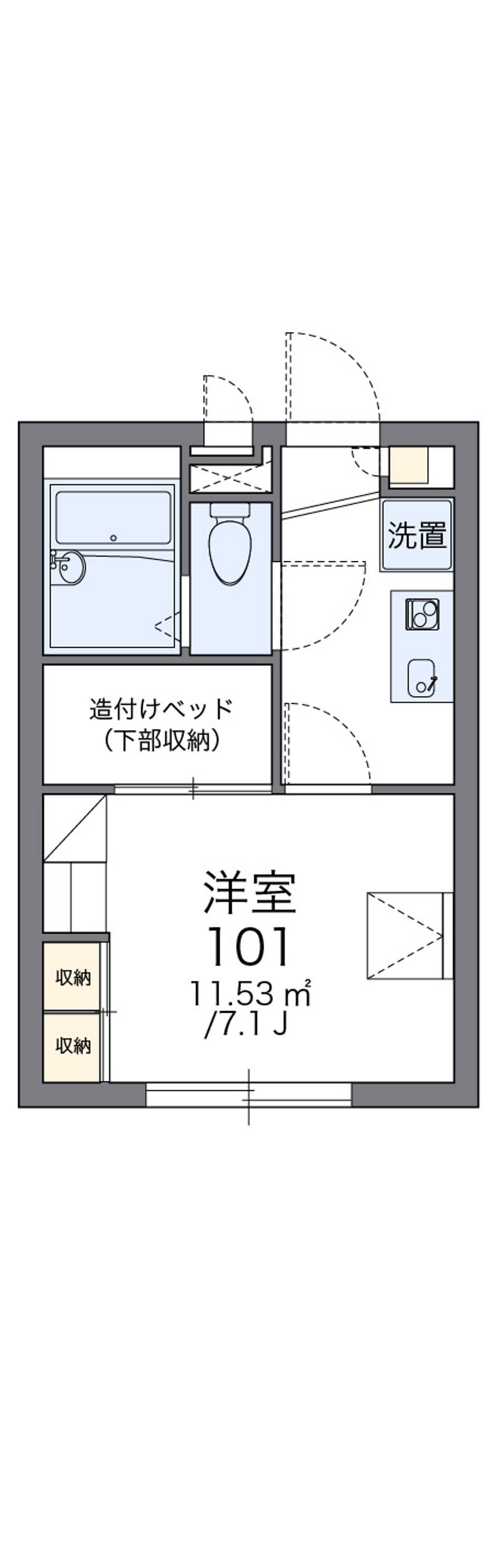 レオパレスみどり 間取図