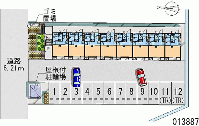 レオパレスシャーロームⅡ 月極駐車場