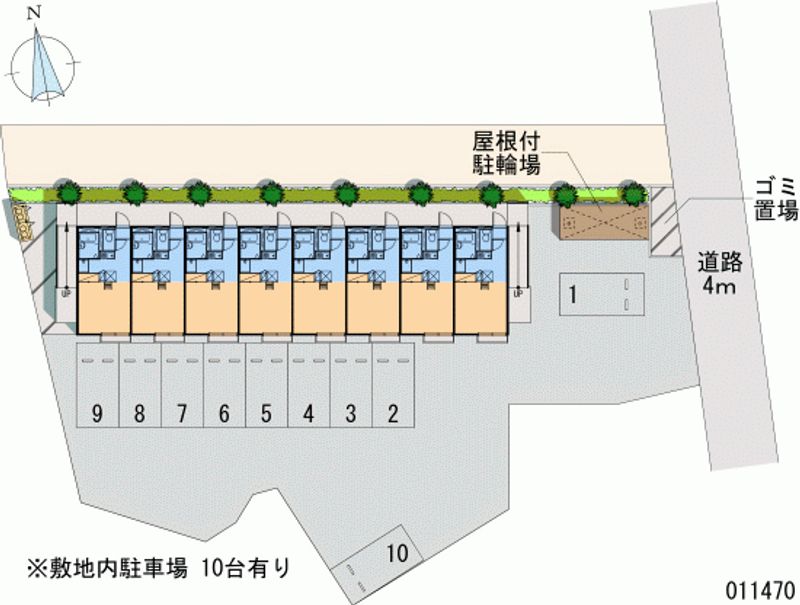 レオパレスエミネント 月極駐車場