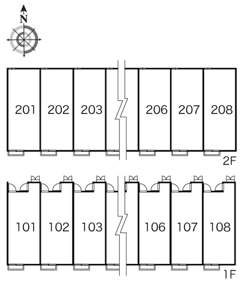 レオパレス佳 間取配置図