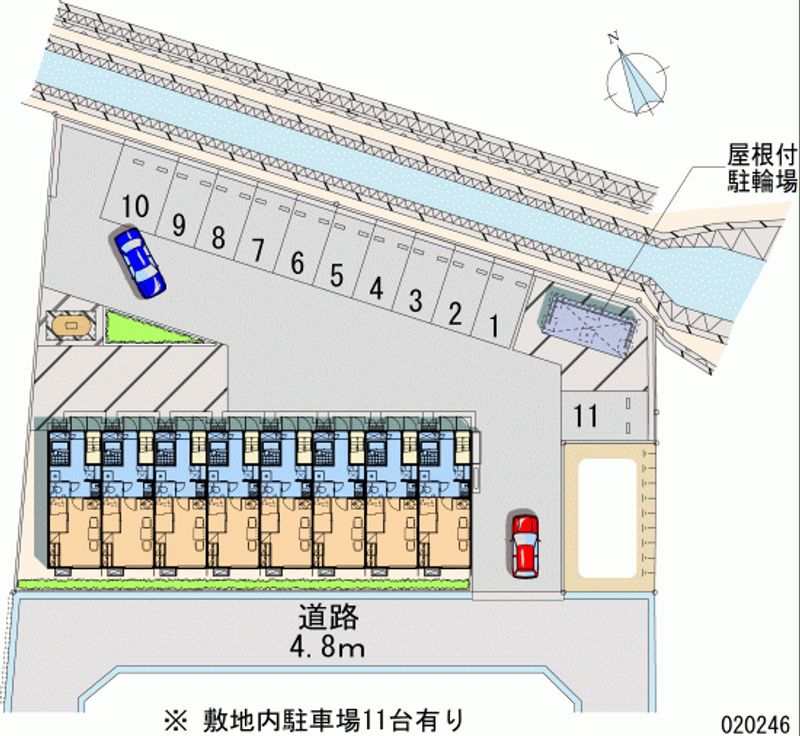 レオパレス若槻Ⅱ 月極駐車場