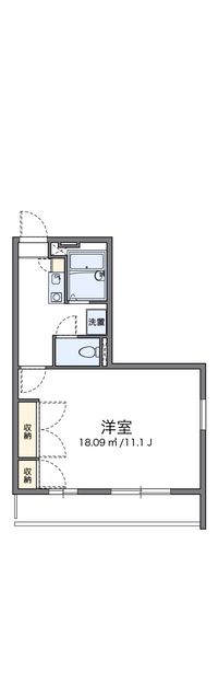 レオパレス八代 間取り図