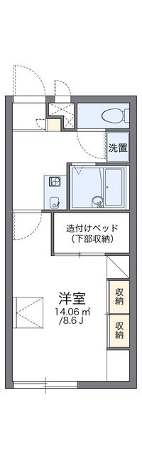 レオパレスカルチェ 間取り図