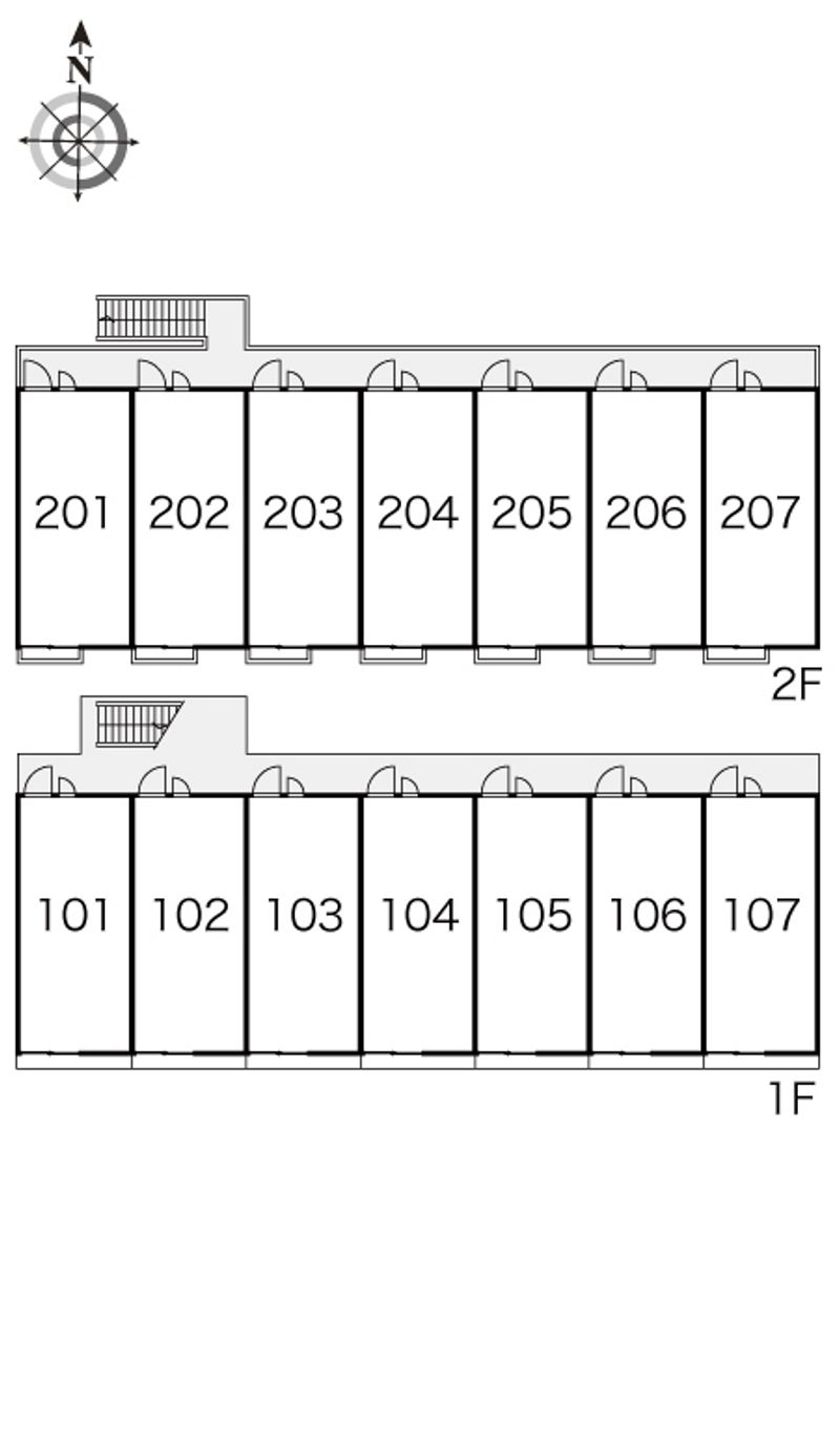 レオパレスムジカ 間取り配置図