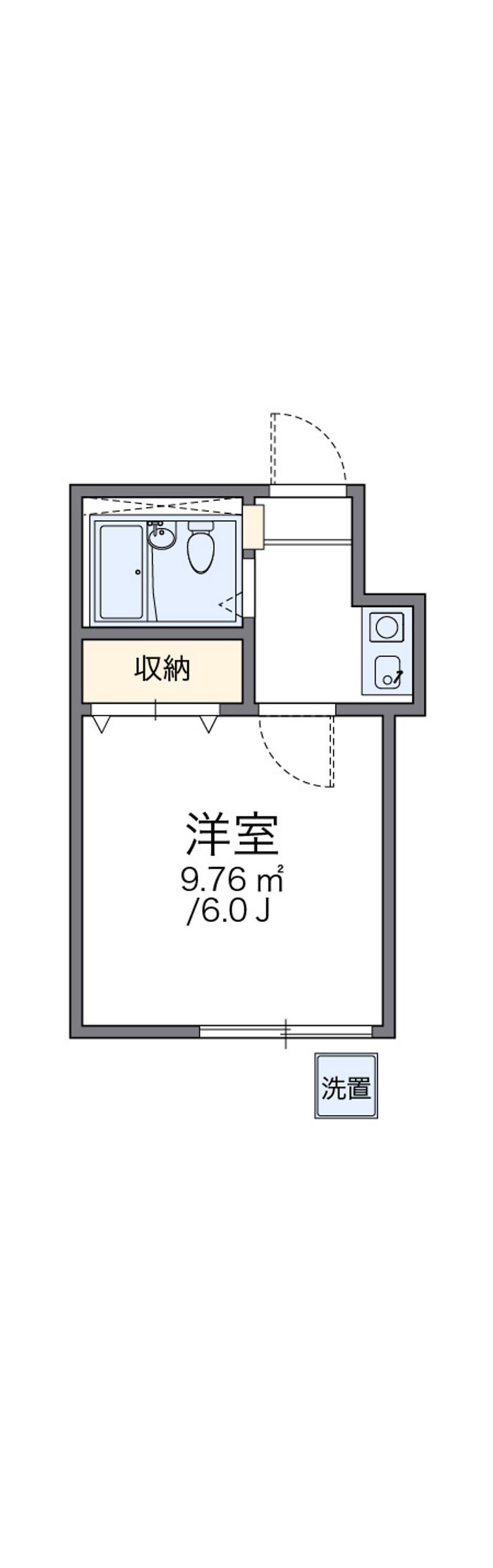 レオパレス新中野第２ 間取図