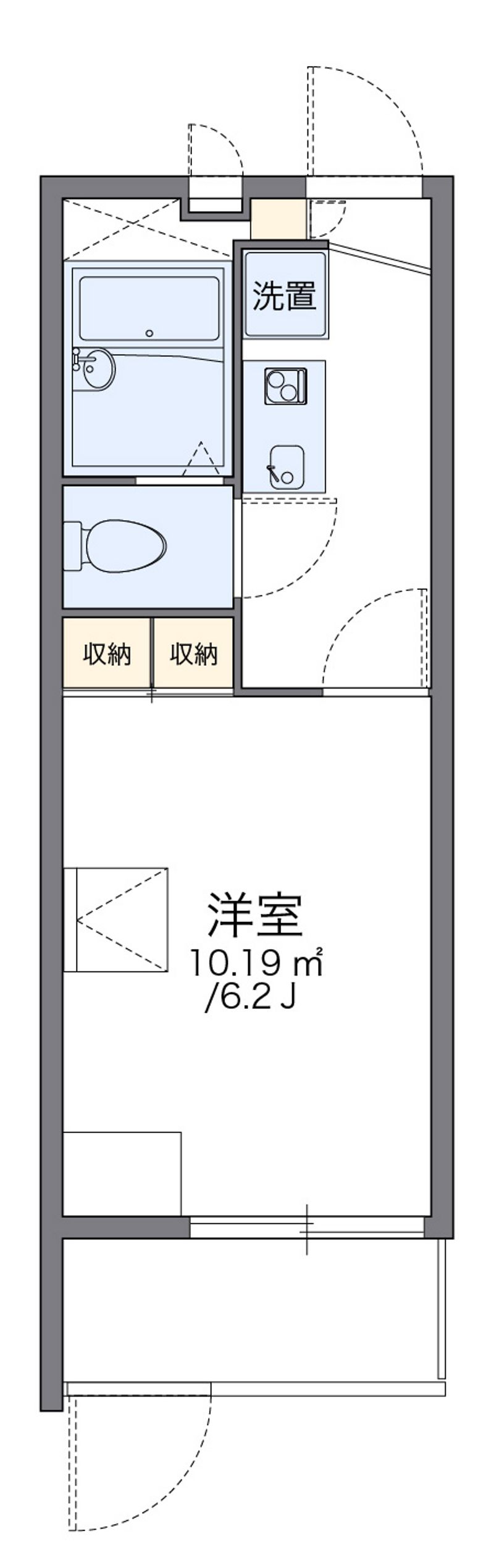 レオパレス南加賀屋 間取図
