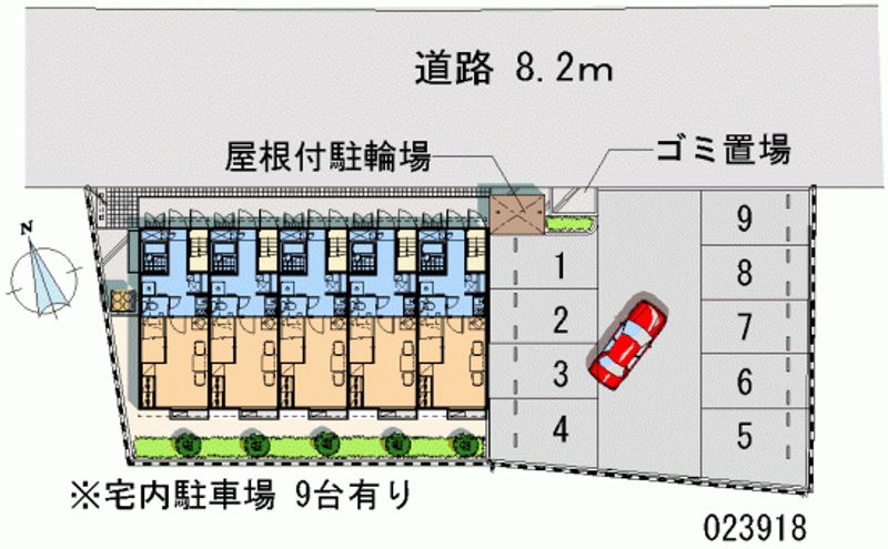 レオパレスグリンピア　中央 月極駐車場