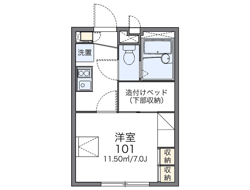 レオパレスマエハラキミヨイ 間取図