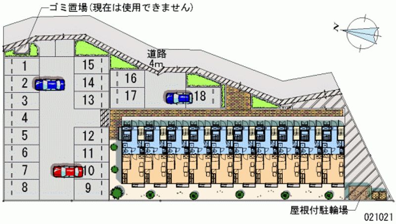 21021 Monthly parking lot