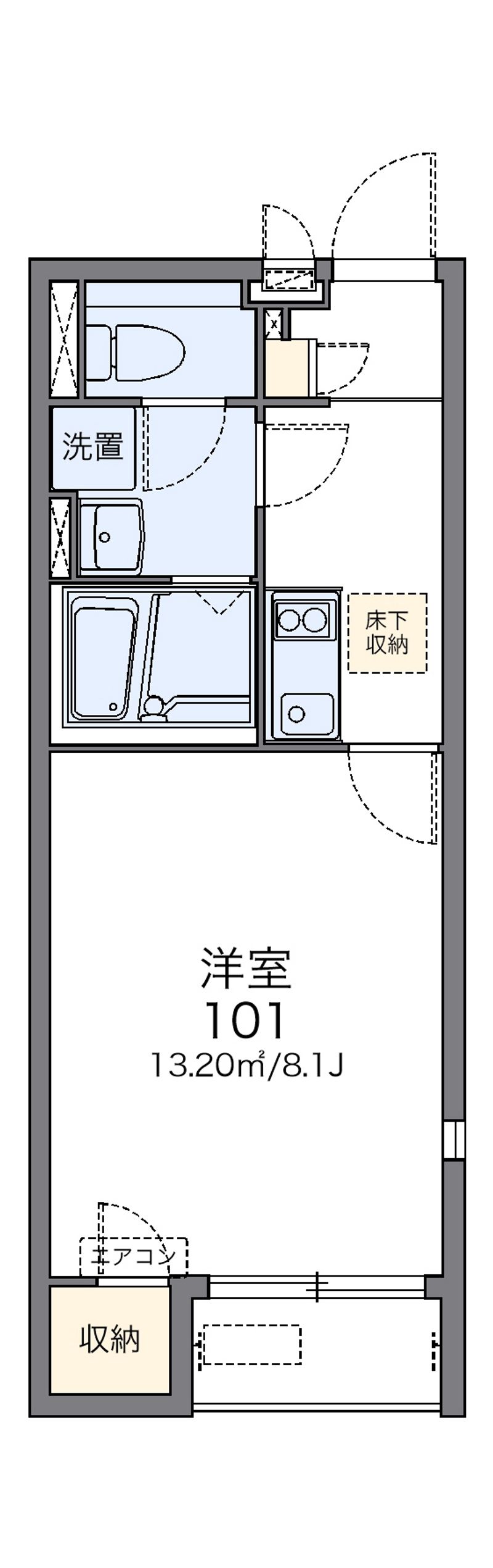 レオネクストなつみⅡ 間取図