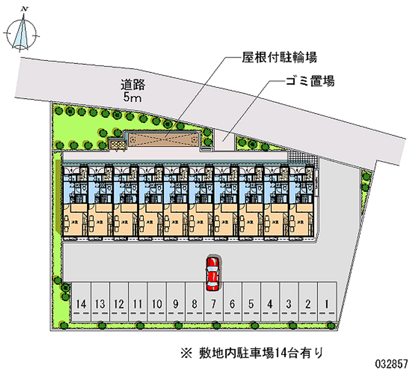 レオパレス金ヶ作 月極駐車場