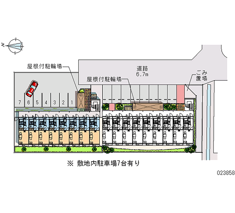 23858 bãi đậu xe hàng tháng