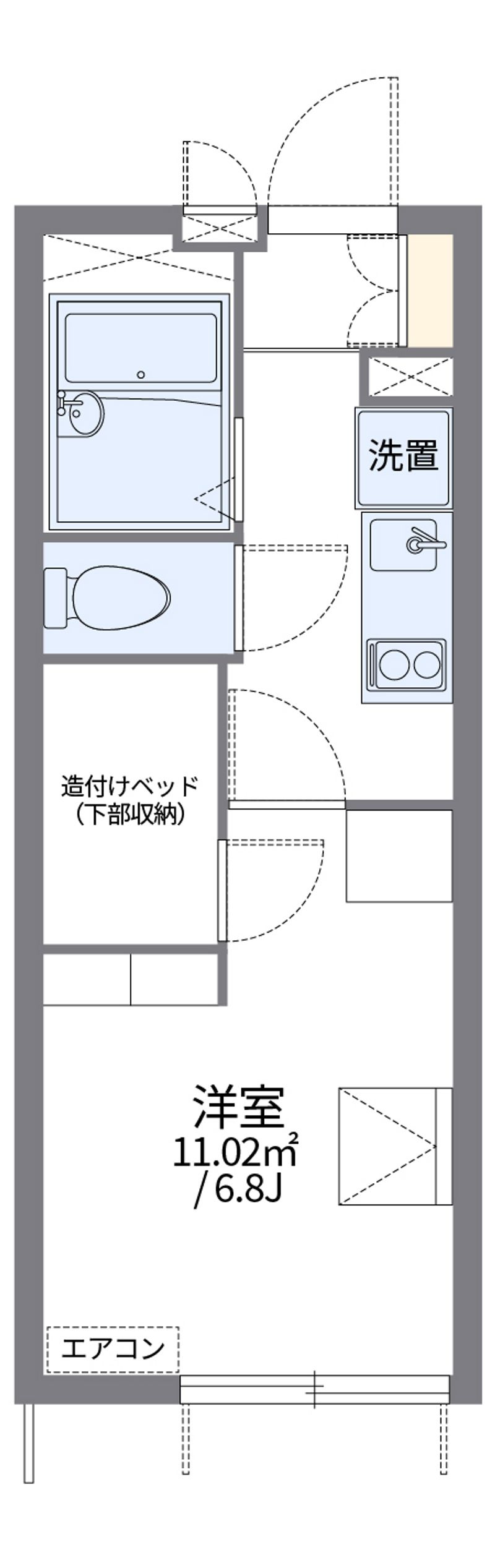 レオパレスフルマーク 間取図
