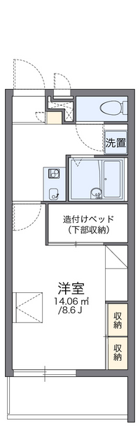 レオパレスレーヴ 間取り図