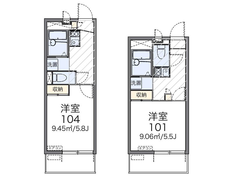 レオパレスアルメリア 間取図