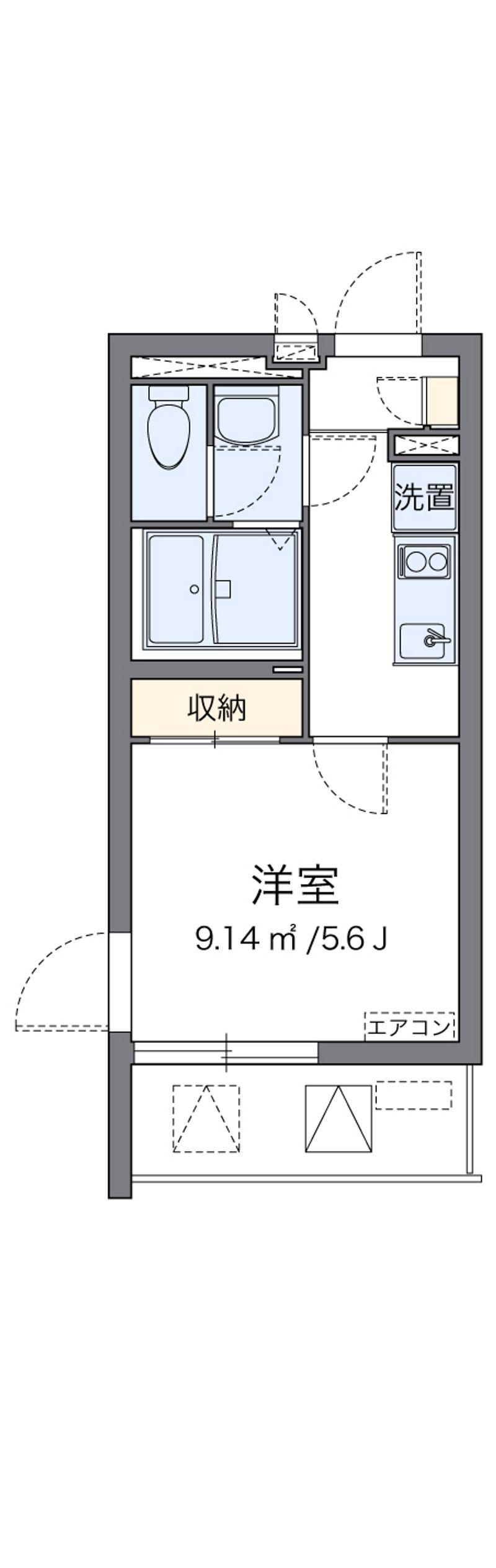 クレイノナカロクフォー 間取図