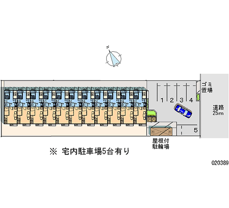 レオパレスラーク 月極駐車場