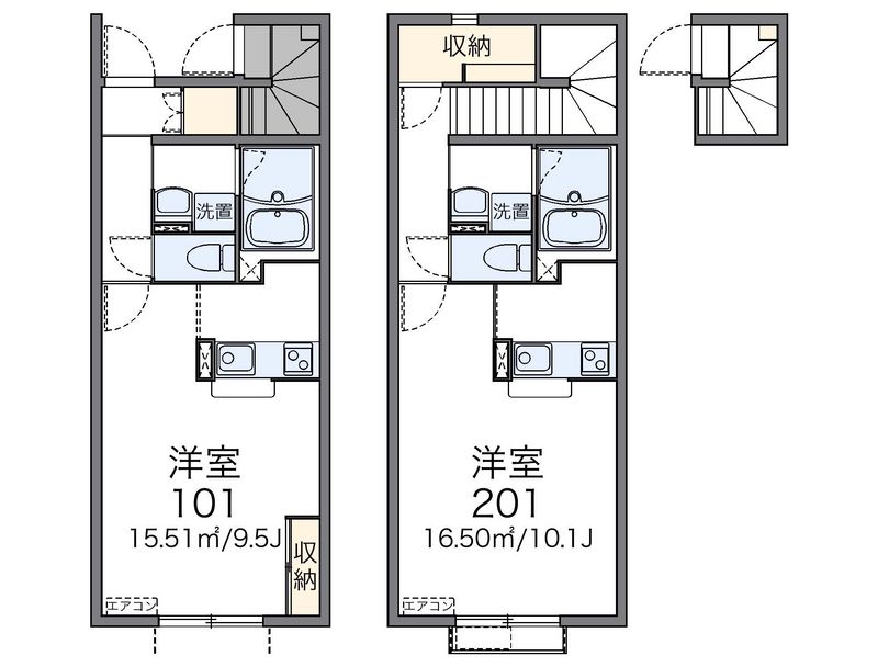 レオネクストハナオカ 間取図