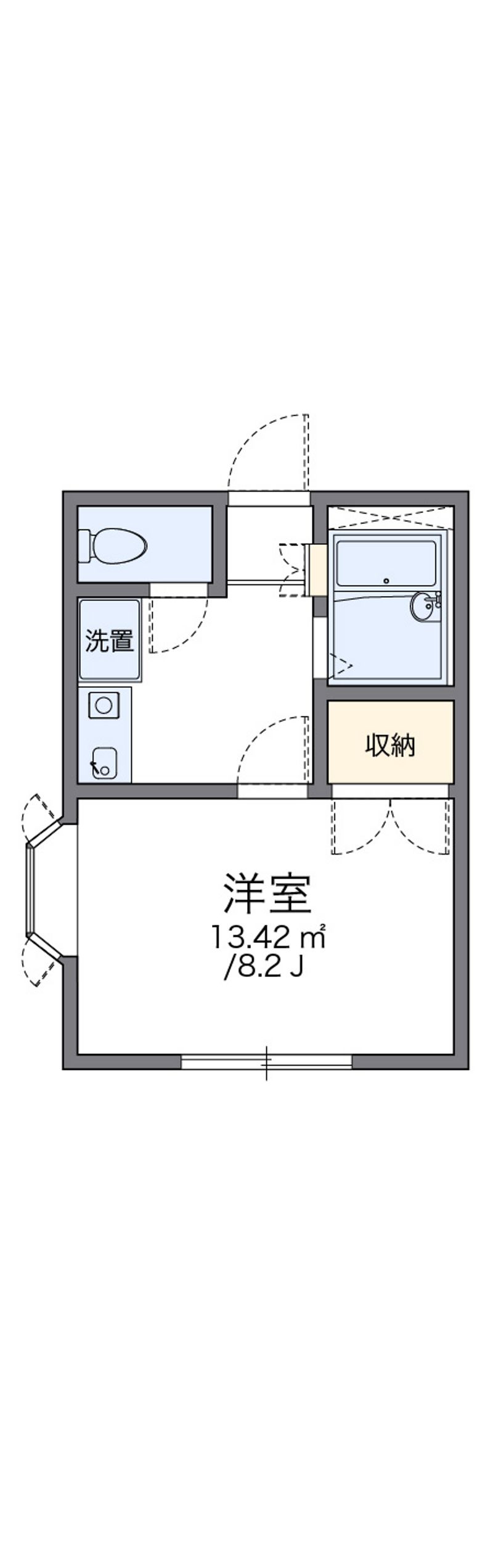 レオパレスサンライト壱番館 間取図