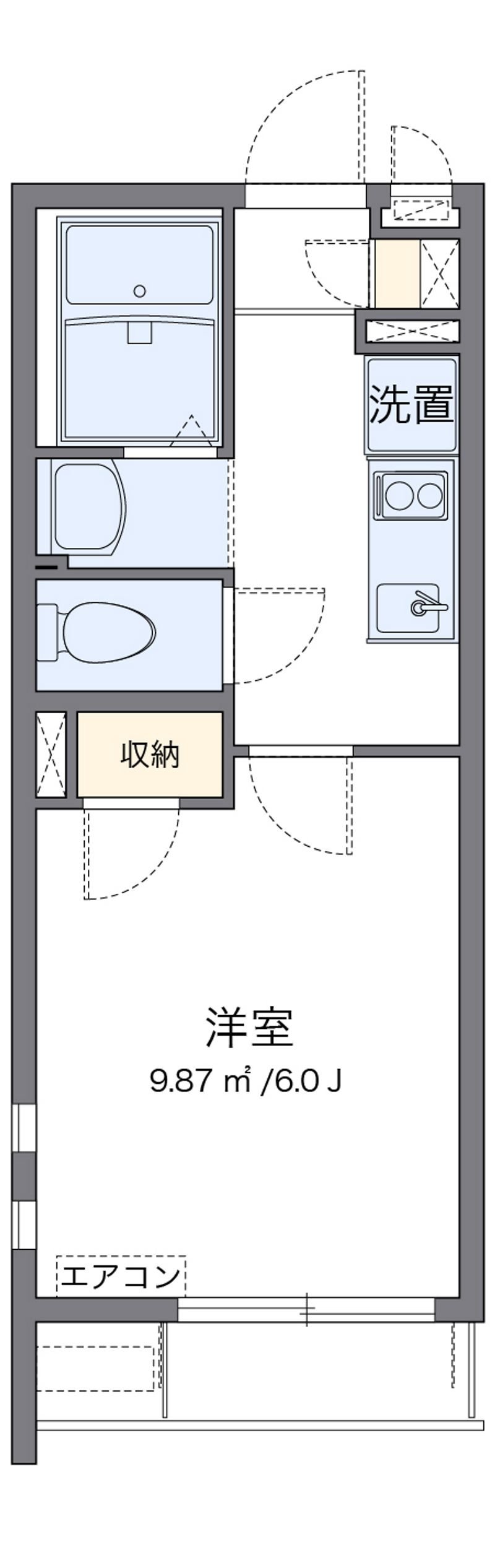 クレイノＢＬＵＥⅢ 間取り