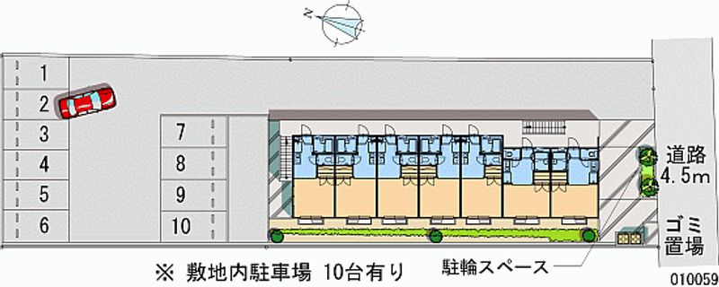 レオパレスカサ 月極駐車場